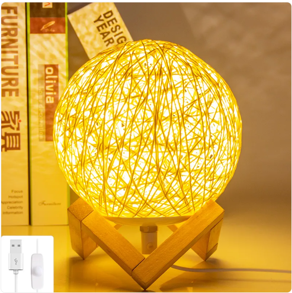 Luz Nocturna Compacta para Mesita de Noche en Dormitorio