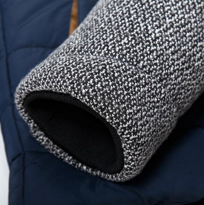 Men's Thick Cotton Jacket with Hood for Youth